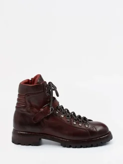 – Wanderstiefel aus Lammleder bordeaux*Lemargo Outlet