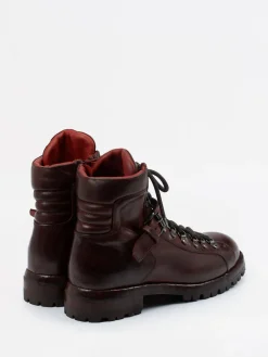 – Wanderstiefel aus Lammleder bordeaux*Lemargo Outlet