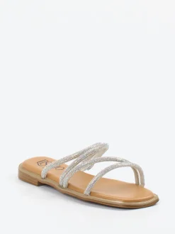 Lisa&Jo – Zehensandalen aus Metallic mit Strass*Lisau0026Jo Best