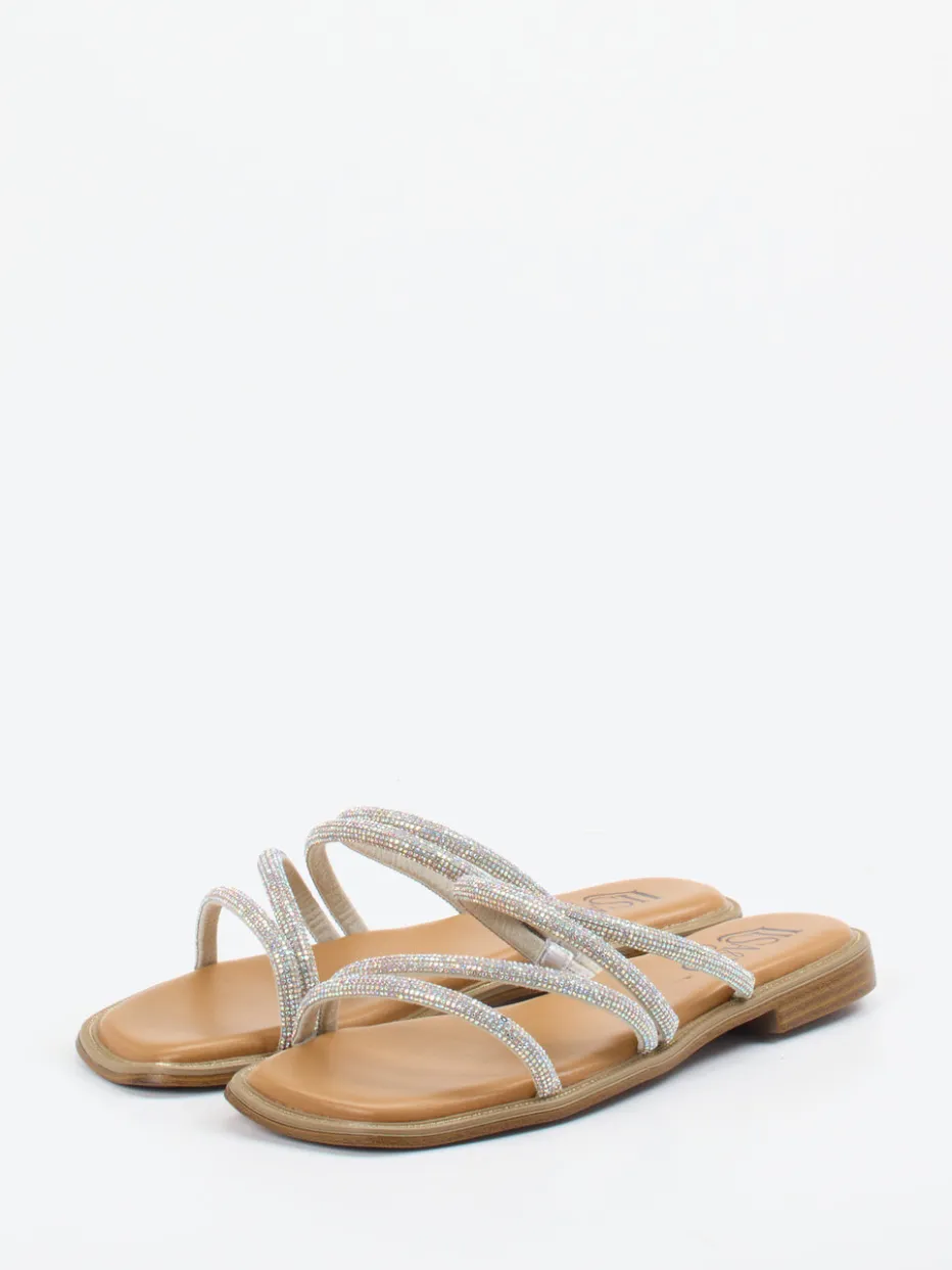 Lisa&Jo – Zehensandalen aus Metallic mit Strass*Lisau0026Jo Best