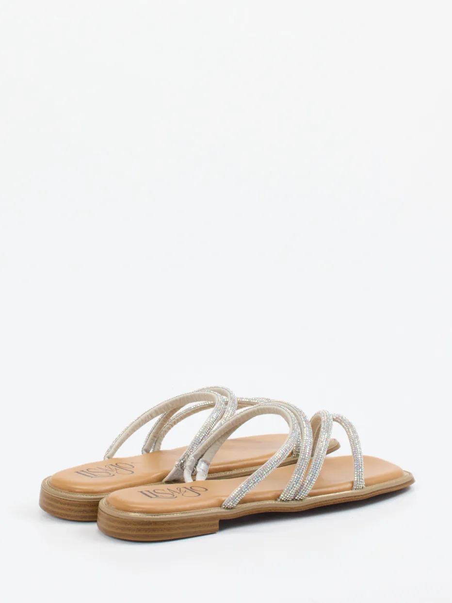 Lisa&Jo – Zehensandalen aus Metallic mit Strass*Lisau0026Jo Best