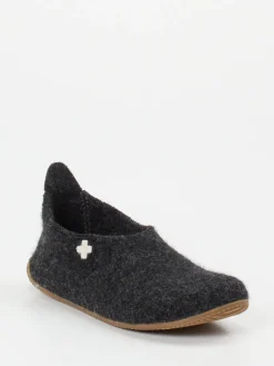 – Filzpantoffeln aus Wollfilz anthrazit*Living Kitzbühel