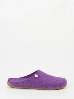 – Filzpantoffeln aus Schurwolle violett*Living Kitzbühel Hot