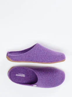 – Filzpantoffeln aus Schurwolle violett*Living Kitzbühel Hot