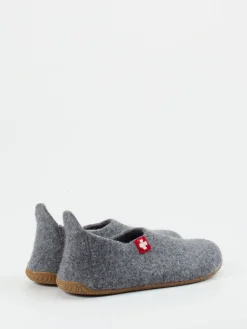 – Filzpantoffeln aus Wolle mittelgrau*Living Kitzbühel New