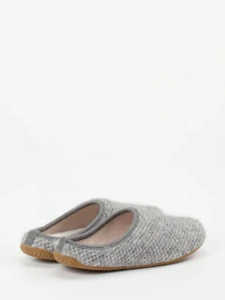 Damen Living Kitzbühel – Filzpantoffeln aus Wollfilz hellgrau