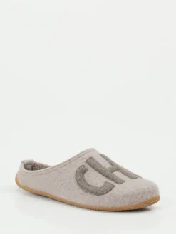 – Filzpantoffeln aus Wolle hellgrau*Living Kitzbühel Outlet