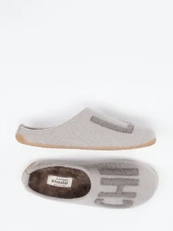 – Filzpantoffeln aus Wolle hellgrau*Living Kitzbühel Outlet