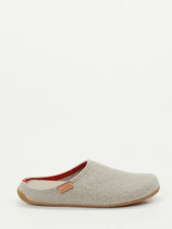 – Filzpantoffeln aus Wolle hellgrau*Living Kitzbühel Best
