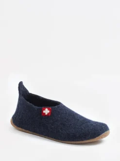 Damen Living Kitzbühel – Filzpantoffeln aus Wolle dunkel