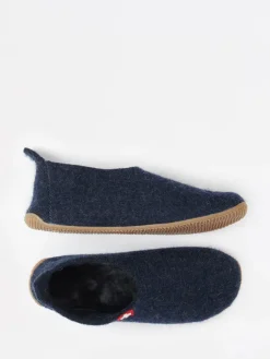 Damen Living Kitzbühel – Filzpantoffeln aus Wolle dunkel