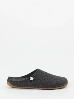 – Filzpantoffeln aus Wolle anthrazit*Living Kitzbühel