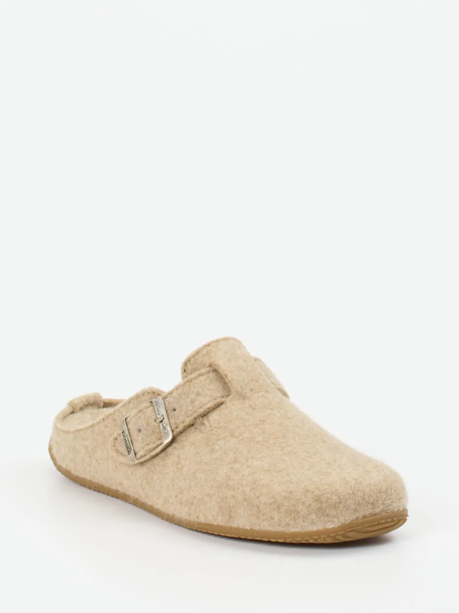 Damen Living Kitzbühel – Hausschuhe aus Wollfilz beige