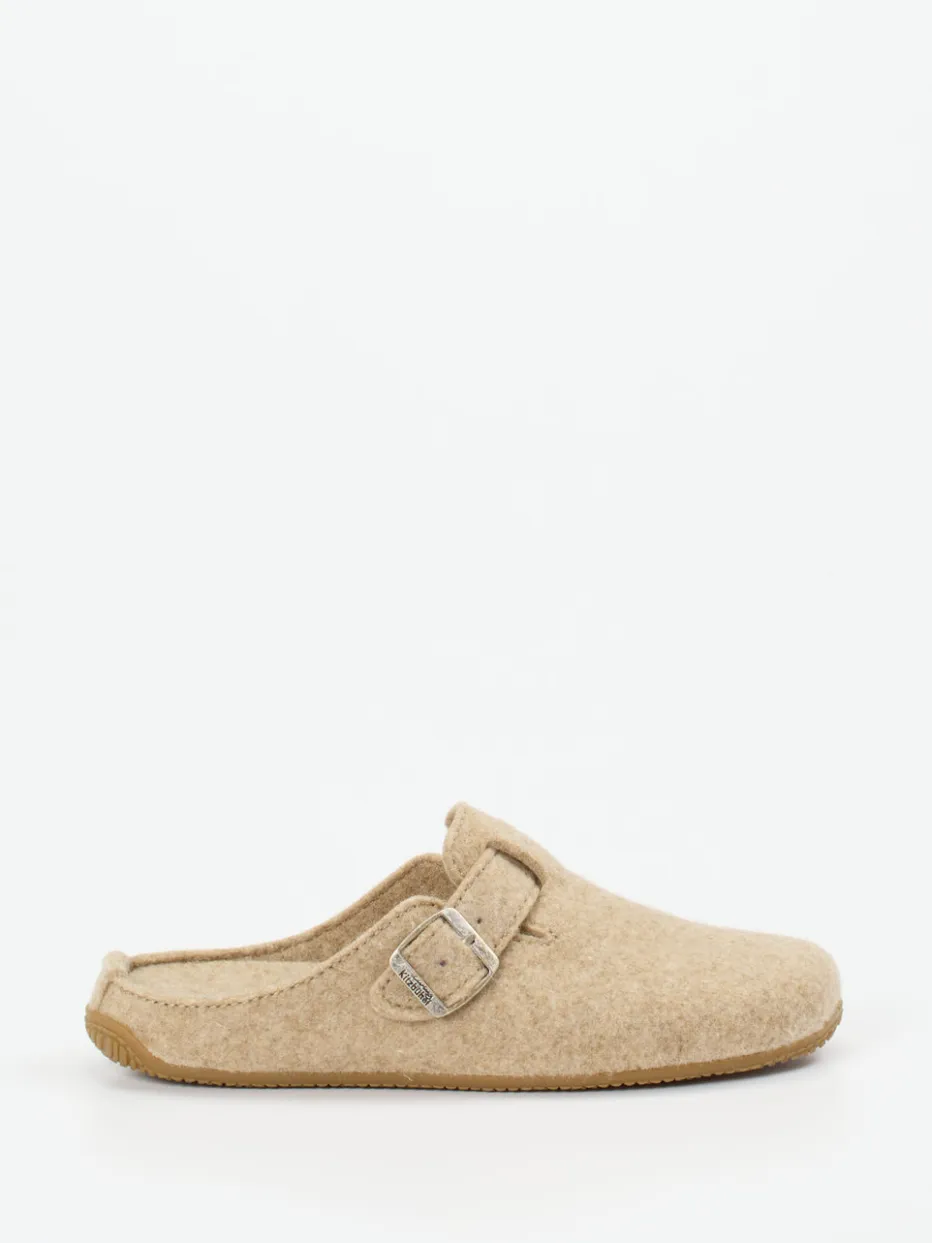 Damen Living Kitzbühel – Hausschuhe aus Wollfilz beige
