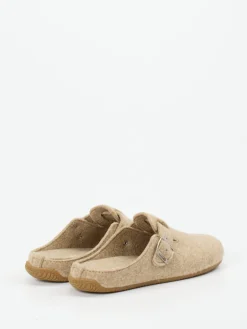 Damen Living Kitzbühel – Hausschuhe aus Wollfilz beige