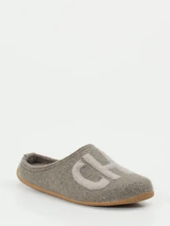 – Hausschuhe aus Wollfilz mittelgrau*Living Kitzbühel Sale