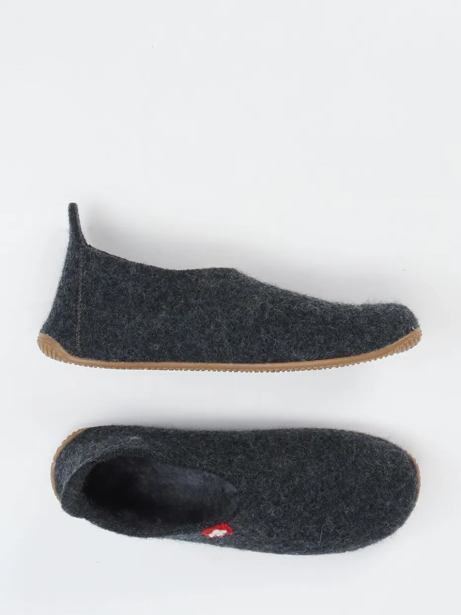 Herren Living Kitzbühel – Hüttenschuh aus Wollfilz anthrazit