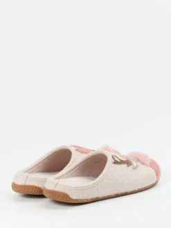 Damen Living Kitzbühel – Pantoffeln aus Wolle mit Rentiermotiv