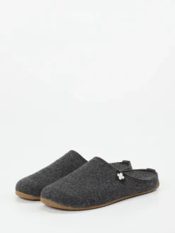 Herren Living Kitzbühel – Pantoffel aus Wollfilz anthrazit