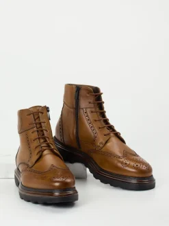 Herren Lloyd – Brogue-Stiefeletten aus Kalbleder cognac