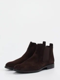 Herren Lloyd – Chelsea Boots aus Veloursleder dunkel