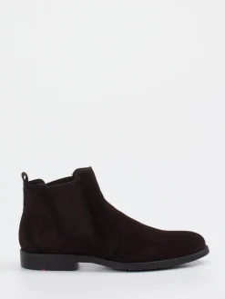 Herren Lloyd – Chelsea Boots aus Veloursleder dunkel