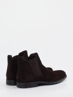 Herren Lloyd – Chelsea Boots aus Veloursleder dunkel