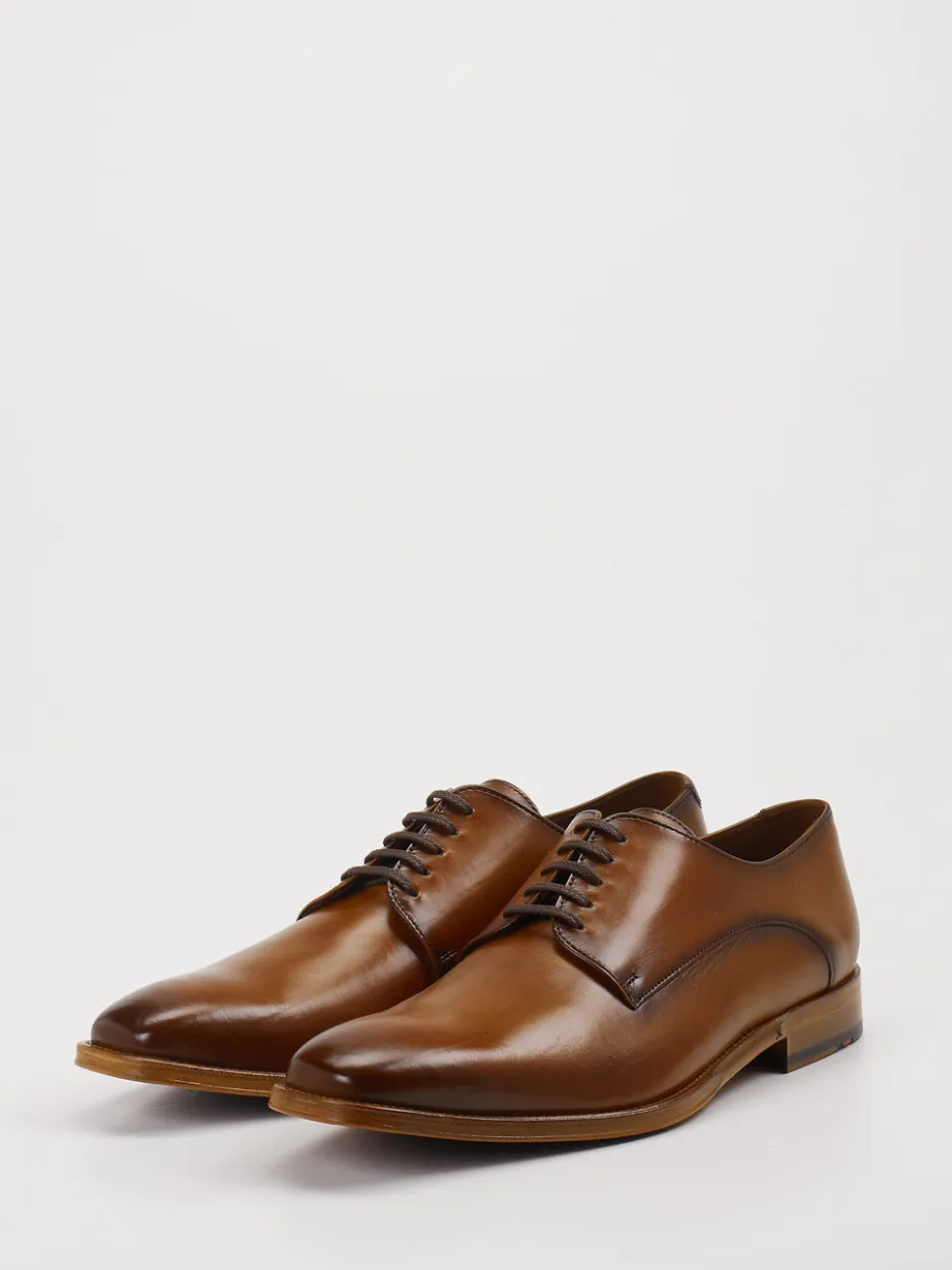Herren Lloyd – Derby-Schnürschuh aus Kalbleder cognac
