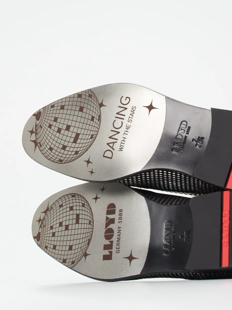 – Derby-Schnürschuh aus Metallicleder Schwarz*Lloyd Online