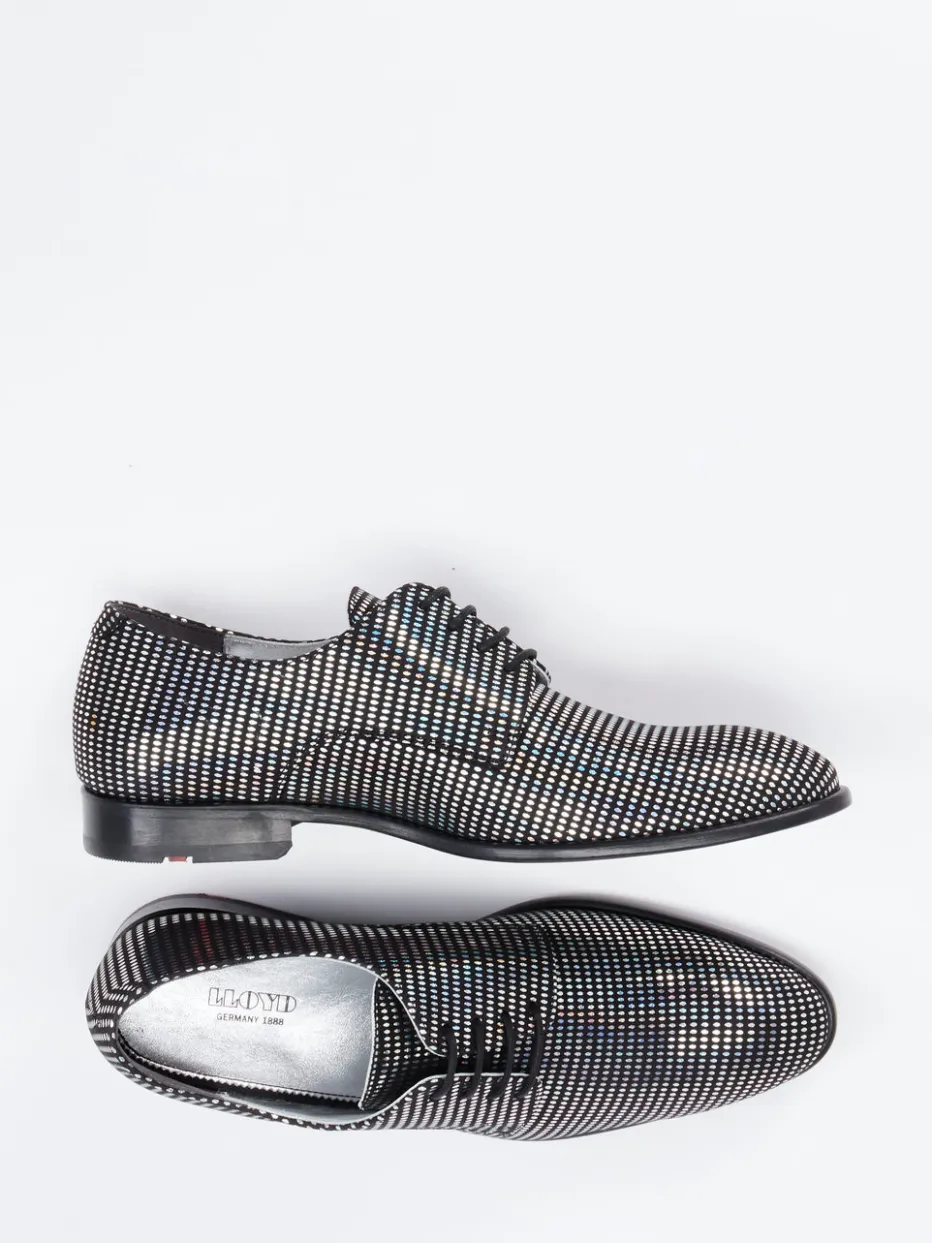 – Derby-Schnürschuh aus Metallicleder Schwarz*Lloyd Online