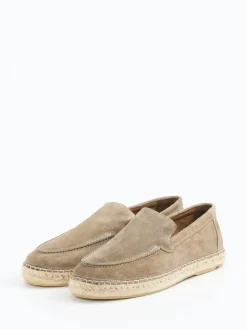 Herren Lloyd – Espadrille-Loafer aus Veloursleder sandbeige