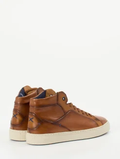 – High-Top Sneaker aus Kalbleder Cognac*Lloyd Hot