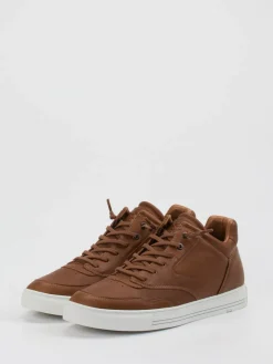 Herren Lloyd – Mid-Top Sneaker aus Kalbleder cognac