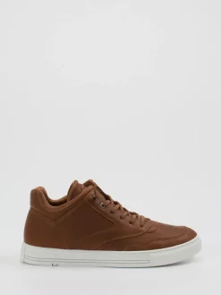 Herren Lloyd – Mid-Top Sneaker aus Kalbleder cognac