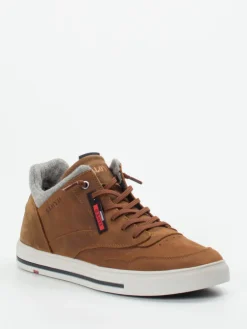 Herren Lloyd – Mid-Top Sneaker aus Kalbleder cognac