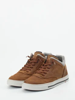 Herren Lloyd – Mid-Top Sneaker aus Kalbleder cognac