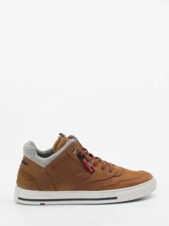 Herren Lloyd – Mid-Top Sneaker aus Kalbleder cognac