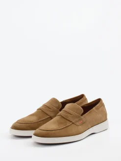 – Penny Loafer aus Veloursleder Camel*Lloyd Hot