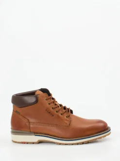 Herren Lloyd – Schnürboots aus Glattleder cognac