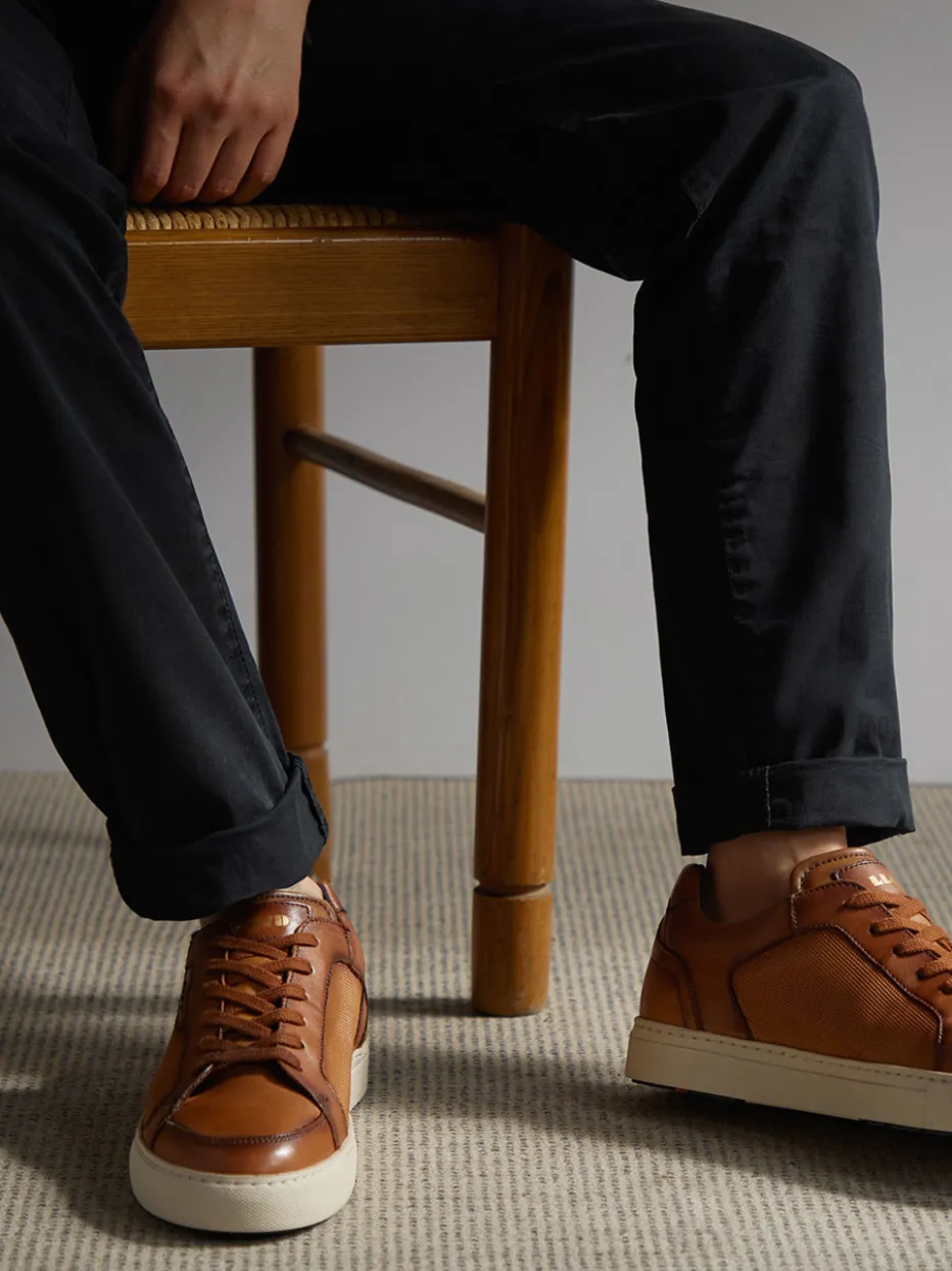 Herren Lloyd – Sneaker aus Kalbleder in Cognac