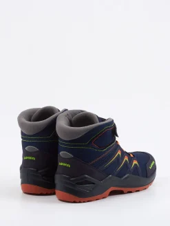 Kinder Lowa – Klettboots aus Veloursleder Dunkel