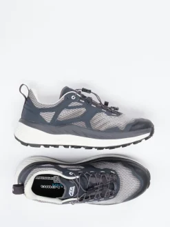 Damen Lowa – Trailrunning-Schuhe aus Mesh und Synthetik anthrazit
