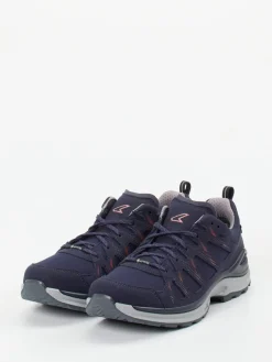 Damen Lowa – Wanderschuh aus Mesh und Synthetik Dunkel