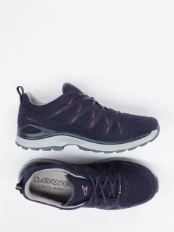 Damen Lowa – Wanderschuh aus Mesh und Synthetik Dunkel