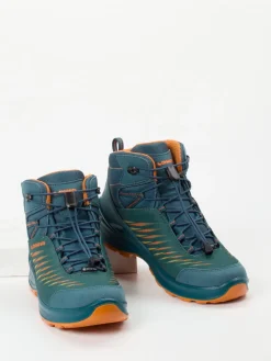 Kinder Lowa – Wanderschuhe aus Synthetik in Petrolgrün