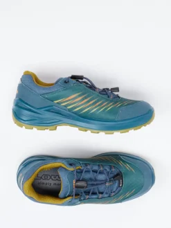 Kinder Lowa – Wanderschuhe aus Textil in Petrol