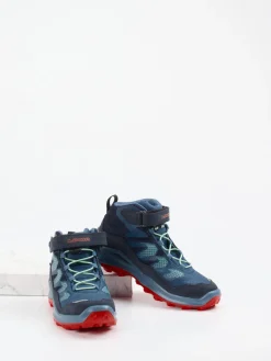 Kinder Lowa – Wanderschuhe aus Veloursleder dunkel