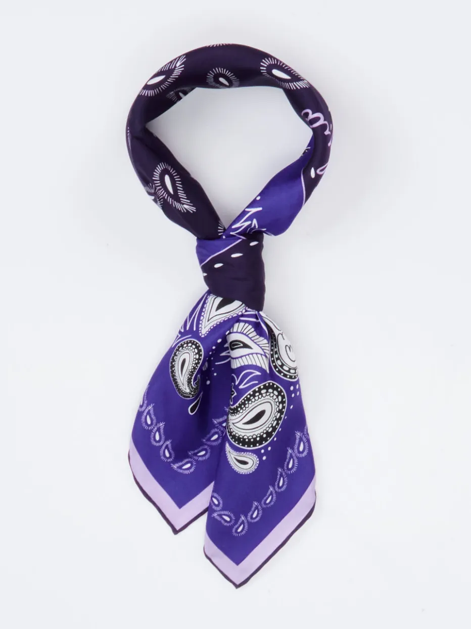 Damen Lua Accessories – Bandana aus Seide in Indigo