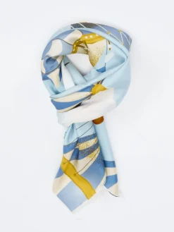 Damen Lua Accessories – Seidentuch aus Satin in Hell