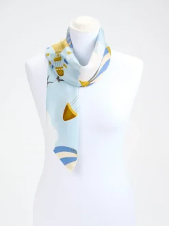 Damen Lua Accessories – Seidentuch aus Satin in Hell